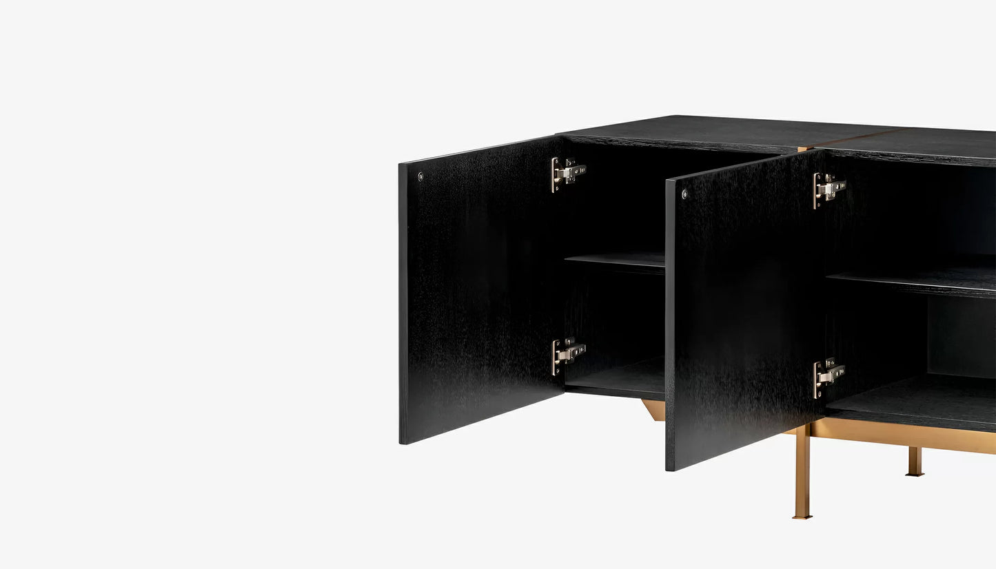 Wooden Sideboard Cabinet with Storage for Living Room