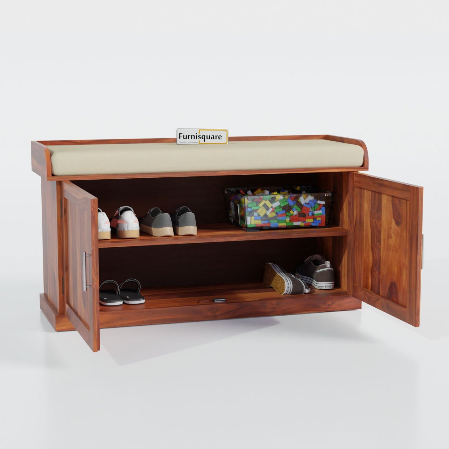 Wooden Shoe Rack for Living Storage