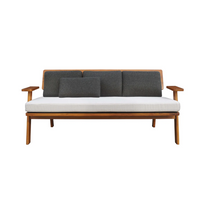 Wooden Sofa Set 5-Seater for Living Room
