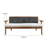 Wooden Sofa Set 5-Seater for Living Room