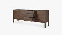 Solid Wood Sideboard Cabinet with Drawers for Living Room