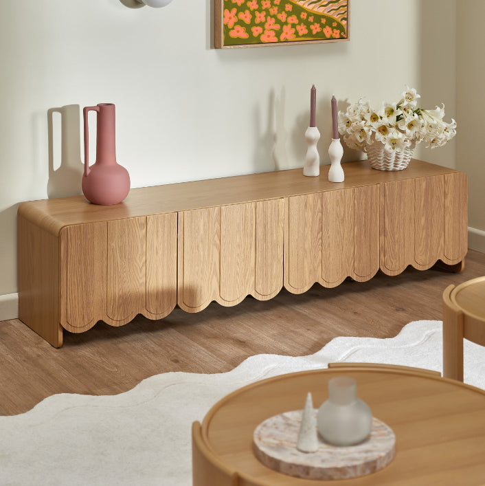 Wooden Entertainment Unit for Living Room