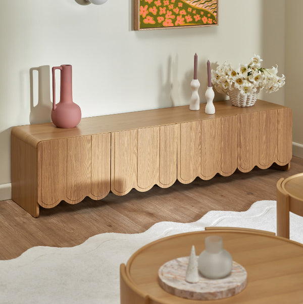 Wooden Entertainment Unit for Living Room