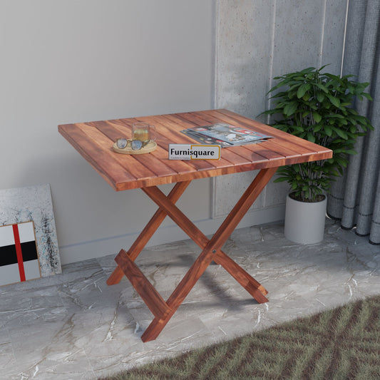 Wooden Patio Folding Table for Outdoor Space