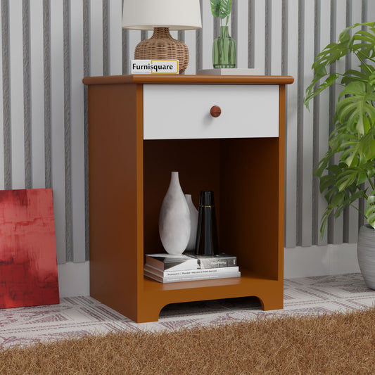 Bed Side Table with Drawers Made of MDF for Bedroom