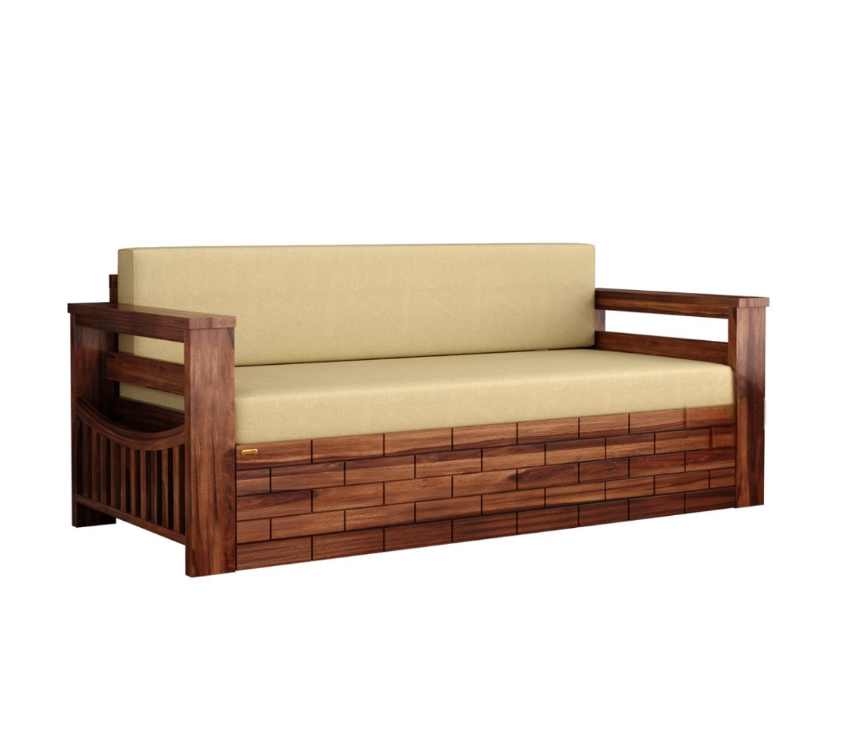 Wooden 3 Seater Sofa Cum Bed for Living Room