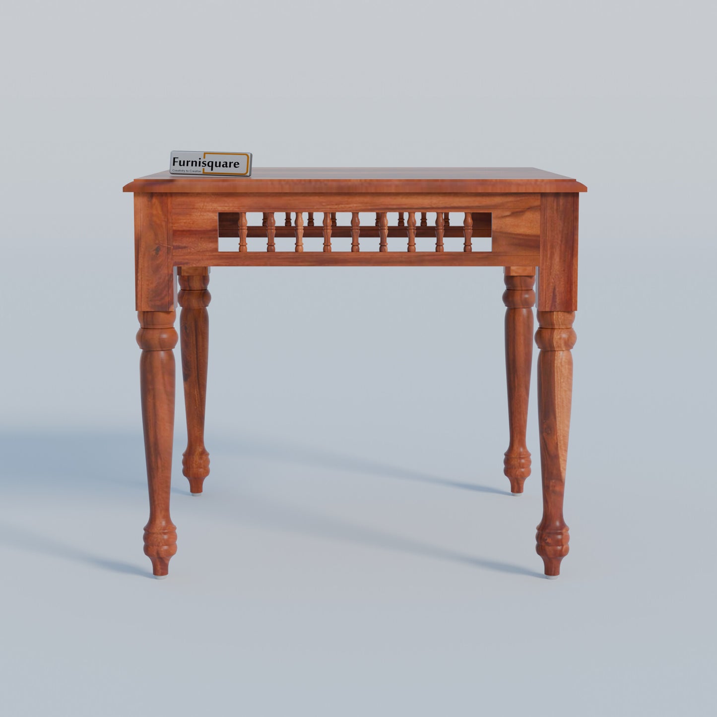 Solid Wood Dining Table 4 Seater with Bench for Dining Room in Natural Finish