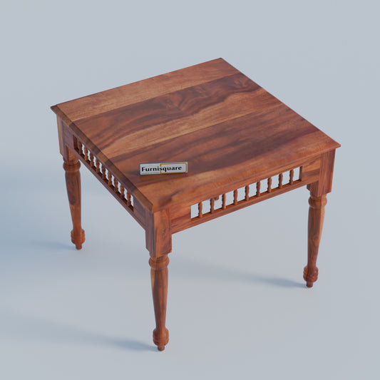Solid Wood Dining Table 4 Seater with Bench for Dining Room in Natural Finish