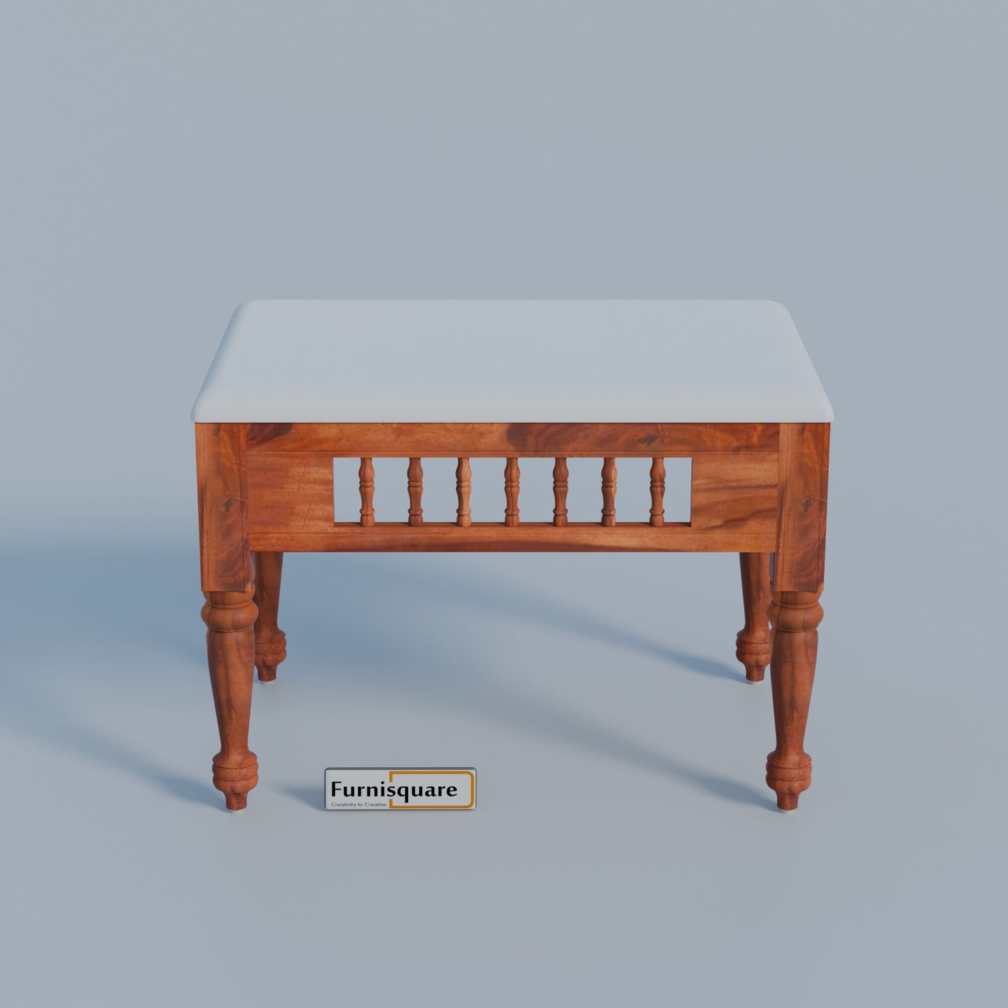 Solid Wood Dining Table 4 Seater with Bench for Dining Room in Natural Finish