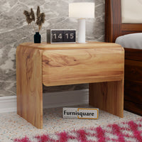 Solid Wood Bed Side Table with Drawers for Bedroom