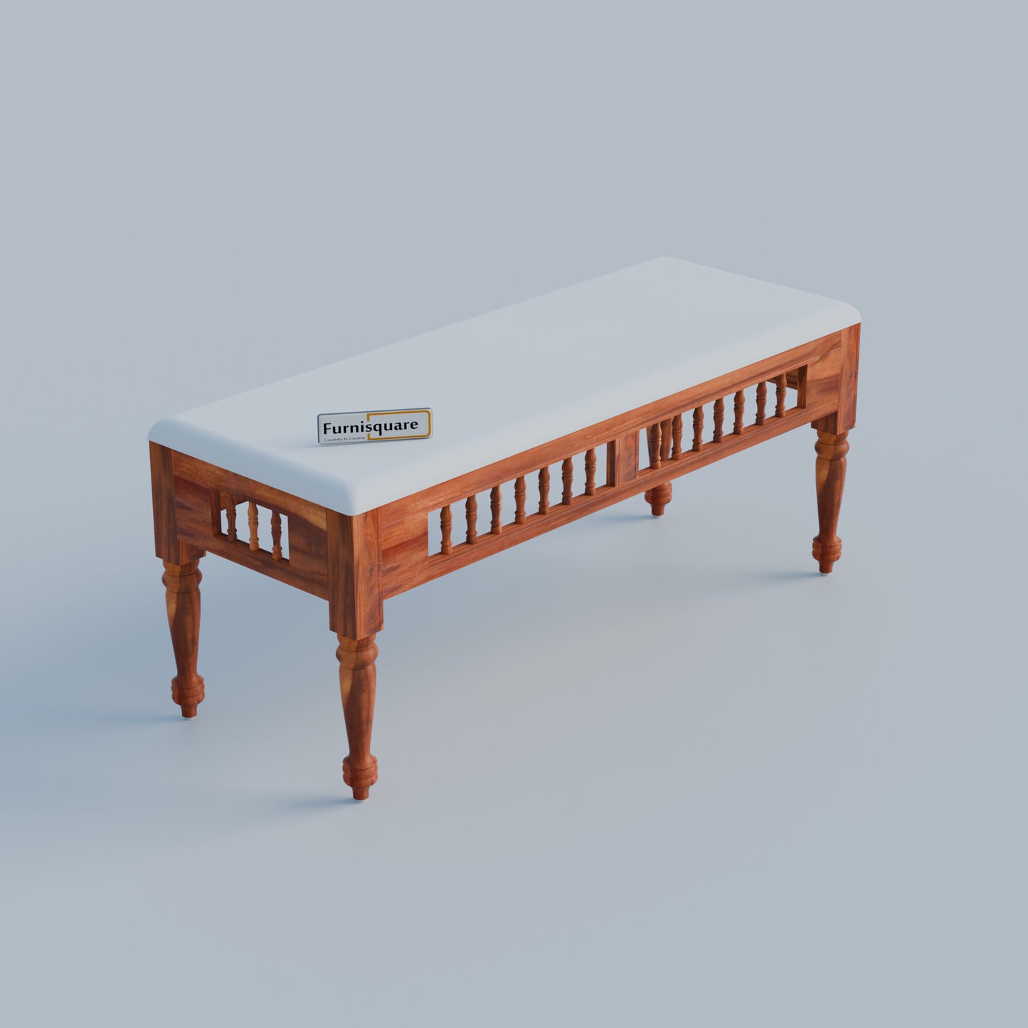 Solid Wood Dining Table 6 Seater with Cushioned Bench