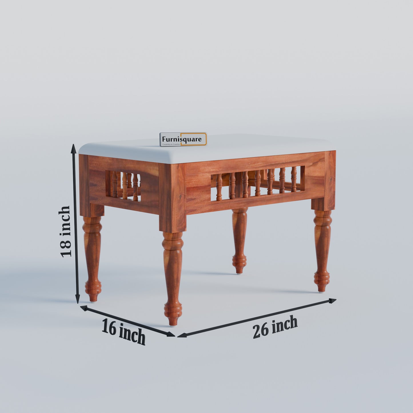 Solid Wood Dining Table 4 Seater with Bench for Dining Room in Natural Finish