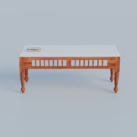 Solid Wood Dining Table 6 Seater with Cushioned Bench