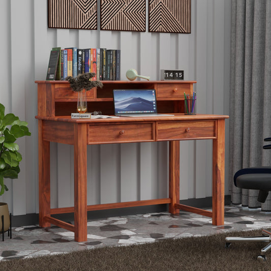 Wooden Study Table with Drawer Storage for Study Room