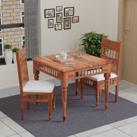 Wooden Dining Table 2-Seater Set for Dining Room
