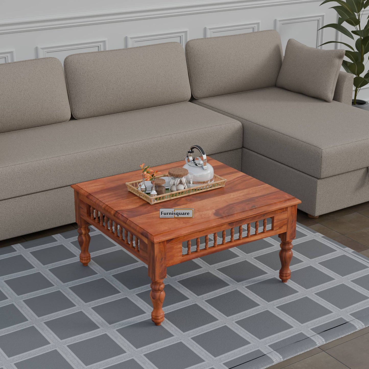 Solid Wood Coffee Table for Living Room