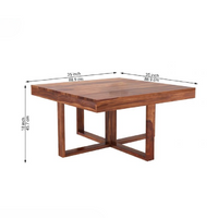 Wooden Coffee Table with 4 Stools