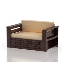 Solid Wood 2 Seater Sofa Cum Bed for Living Room Furniture