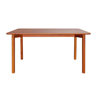 Solid Wood Dining Table 4-Seater Set for Dining Room in Natural Finish