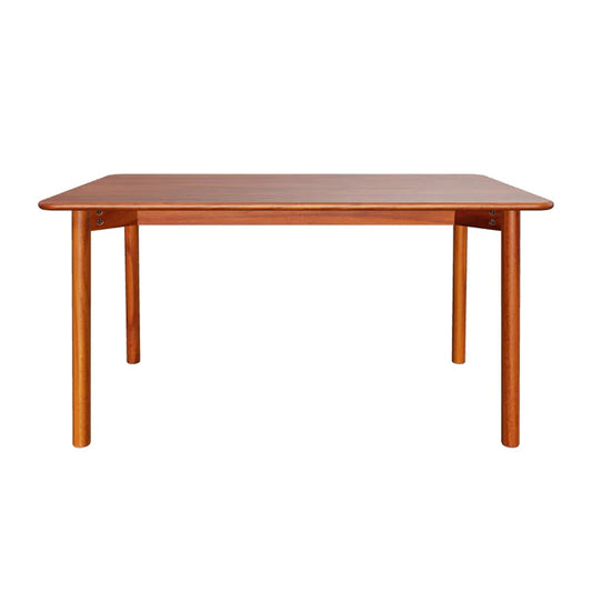Solid Wood Dining Table 4-Seater Set for Dining Room in Natural Finish