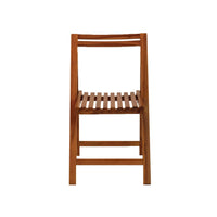 Solid Wood Folding Chair in Natural Finish