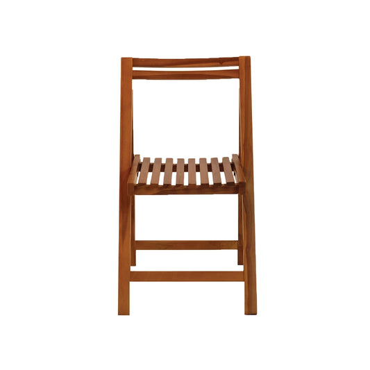 Solid Wood Folding Chair in Natural Finish