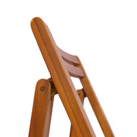 Solid Wood Folding Chair in Natural Finish