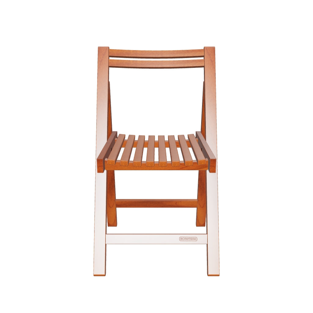 Solid Wood Folding Chair in Natural Finish