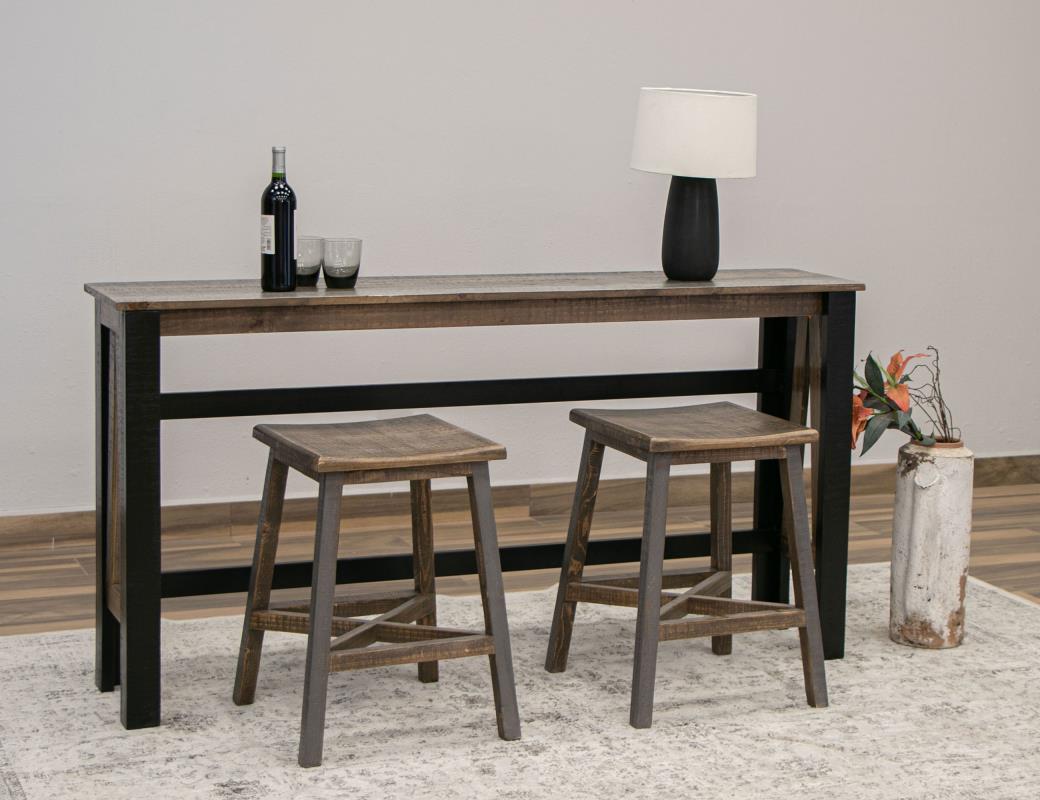 Solid Wood Upholstered Stool