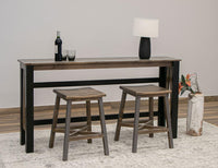 Solid Wood Upholstered Stool