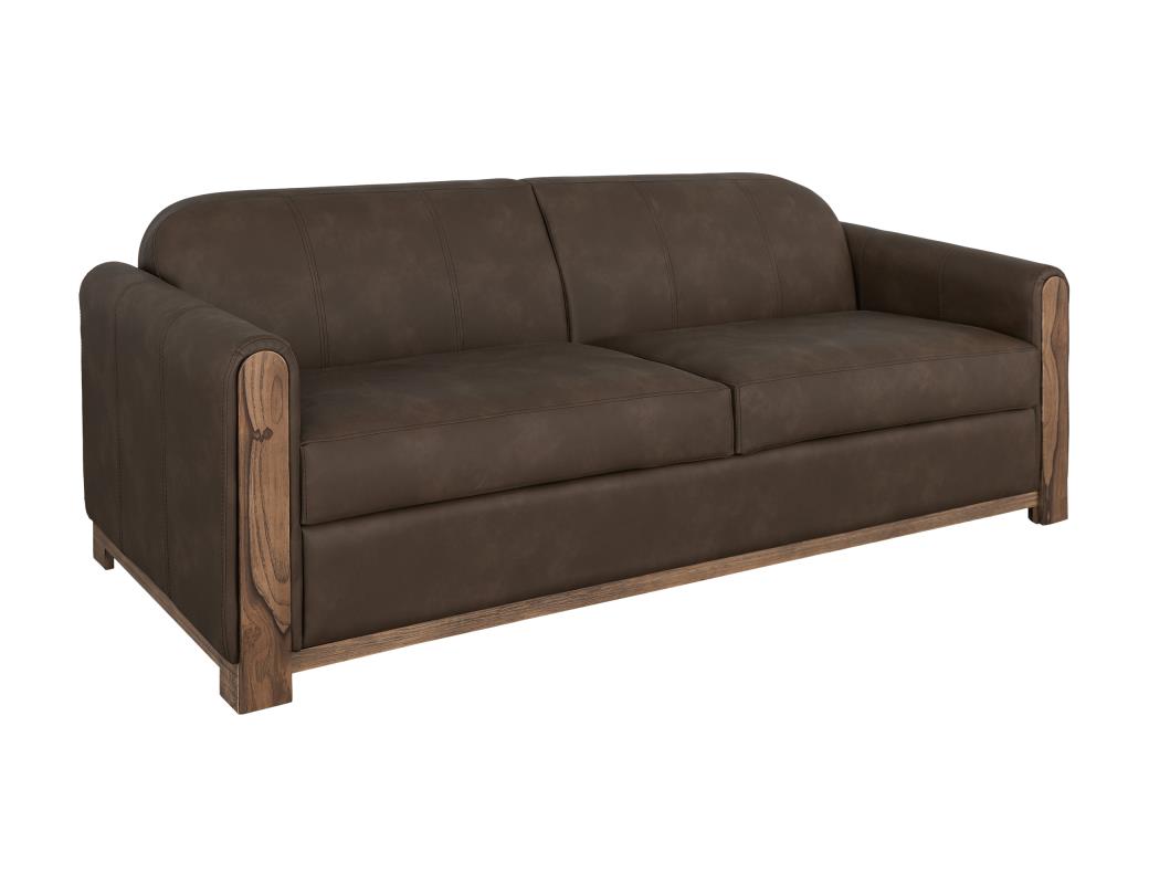 Wooden Upholstery Sofa Set 3-Seater for Living Room