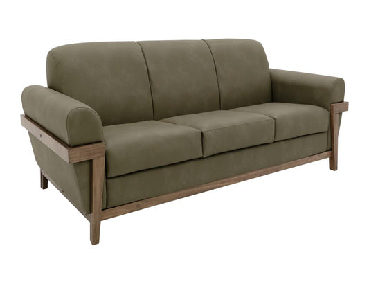 Wooden Upholstery 3-Seater Sofa Set for Living Room