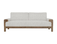 Solid Wood Upholstery Sofa Set 3-Seater for Living Room