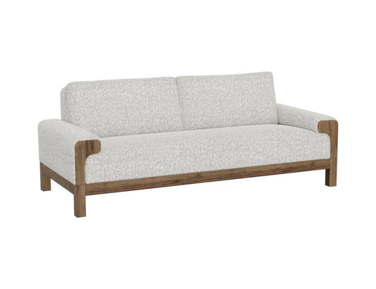 Solid Wood Upholstery Sofa Set 3-Seater for Living Room