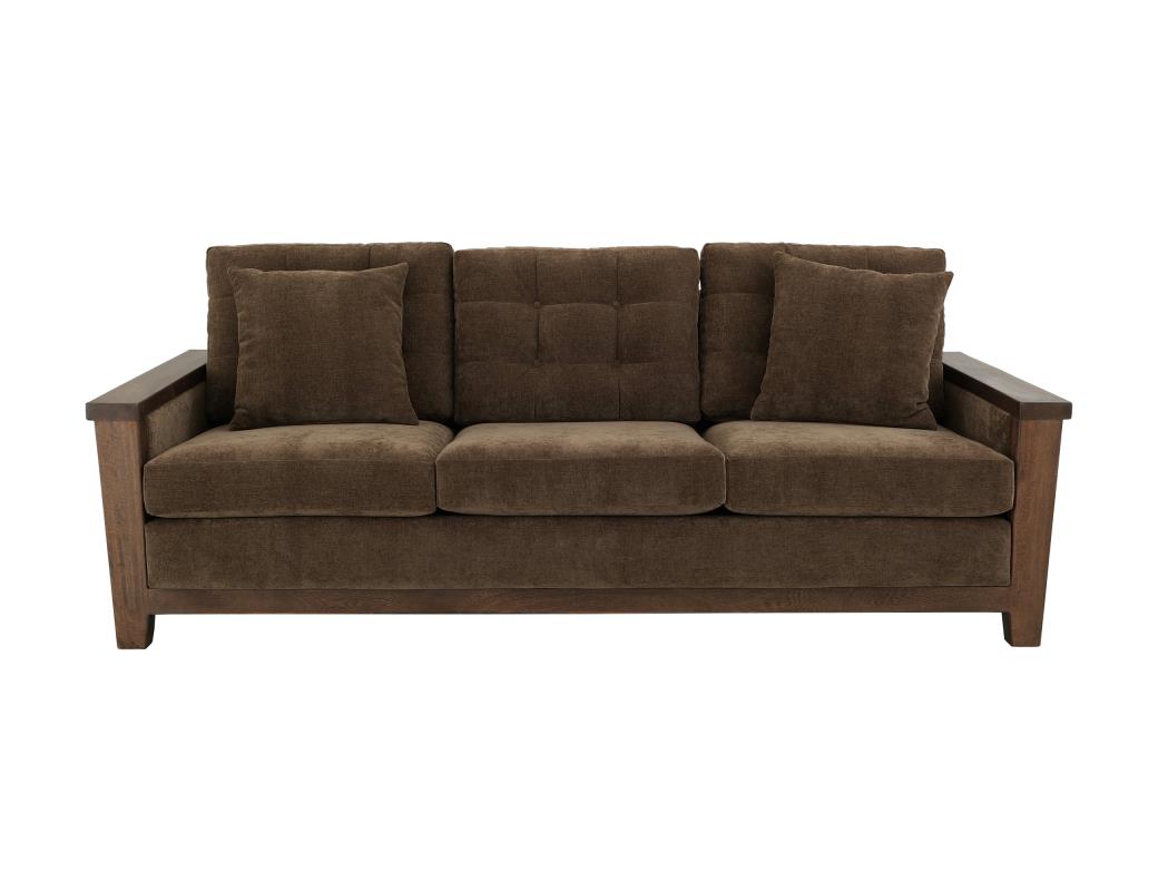 Solid Wood Sofa Set 3-Seater for Living Room