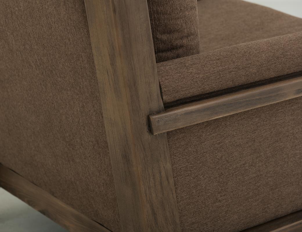 Solid Wood Upholstery 3-Seater Sofa Set for Living Room