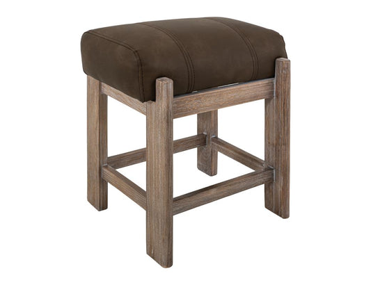 Solid Wood Upholstered Vanity Stool
