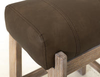 Solid Wood Upholstered Vanity Stool