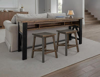 Solid Wood Upholstered Stool