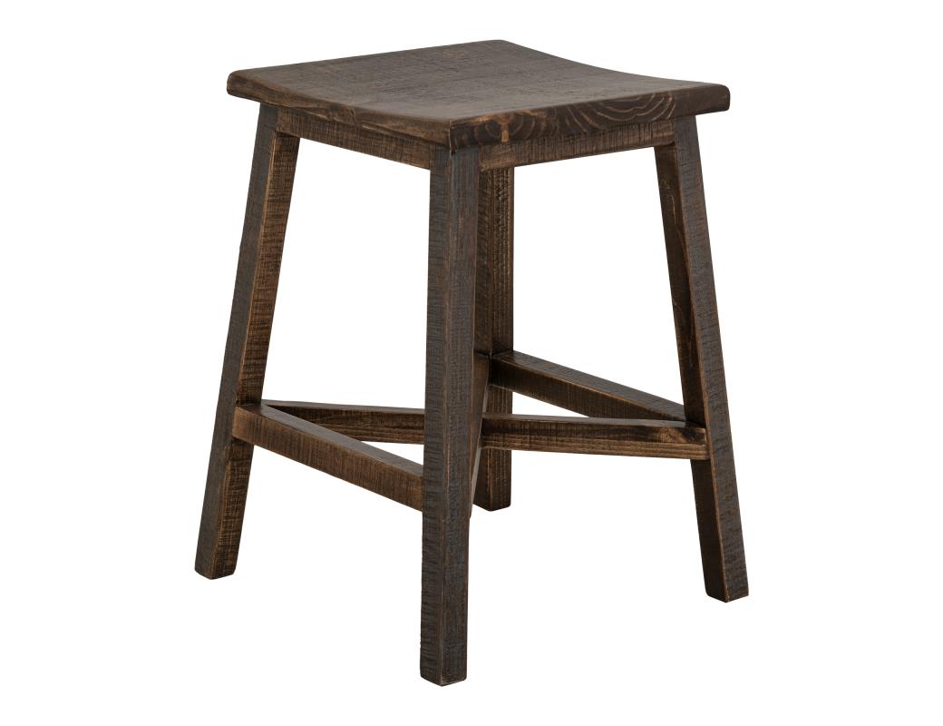 Solid Wood Upholstered Stool