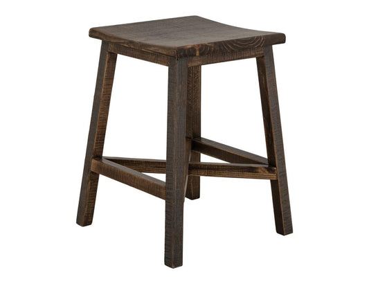 Solid Wood Upholstered Stool