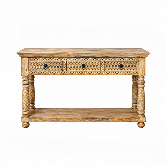 Wooden Antique Console Table for Living Room, Drawing Room & Office