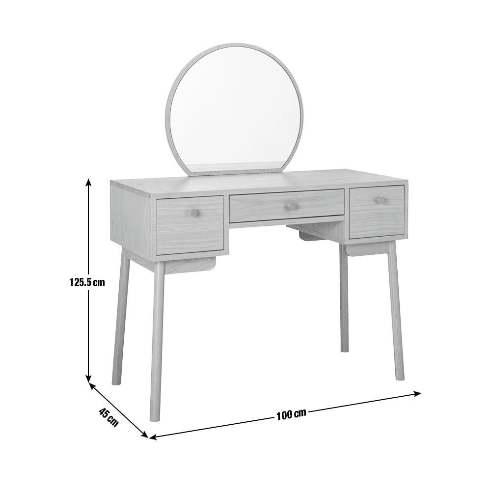 Solid Wood Dressing Table with Drawer for Bedroom