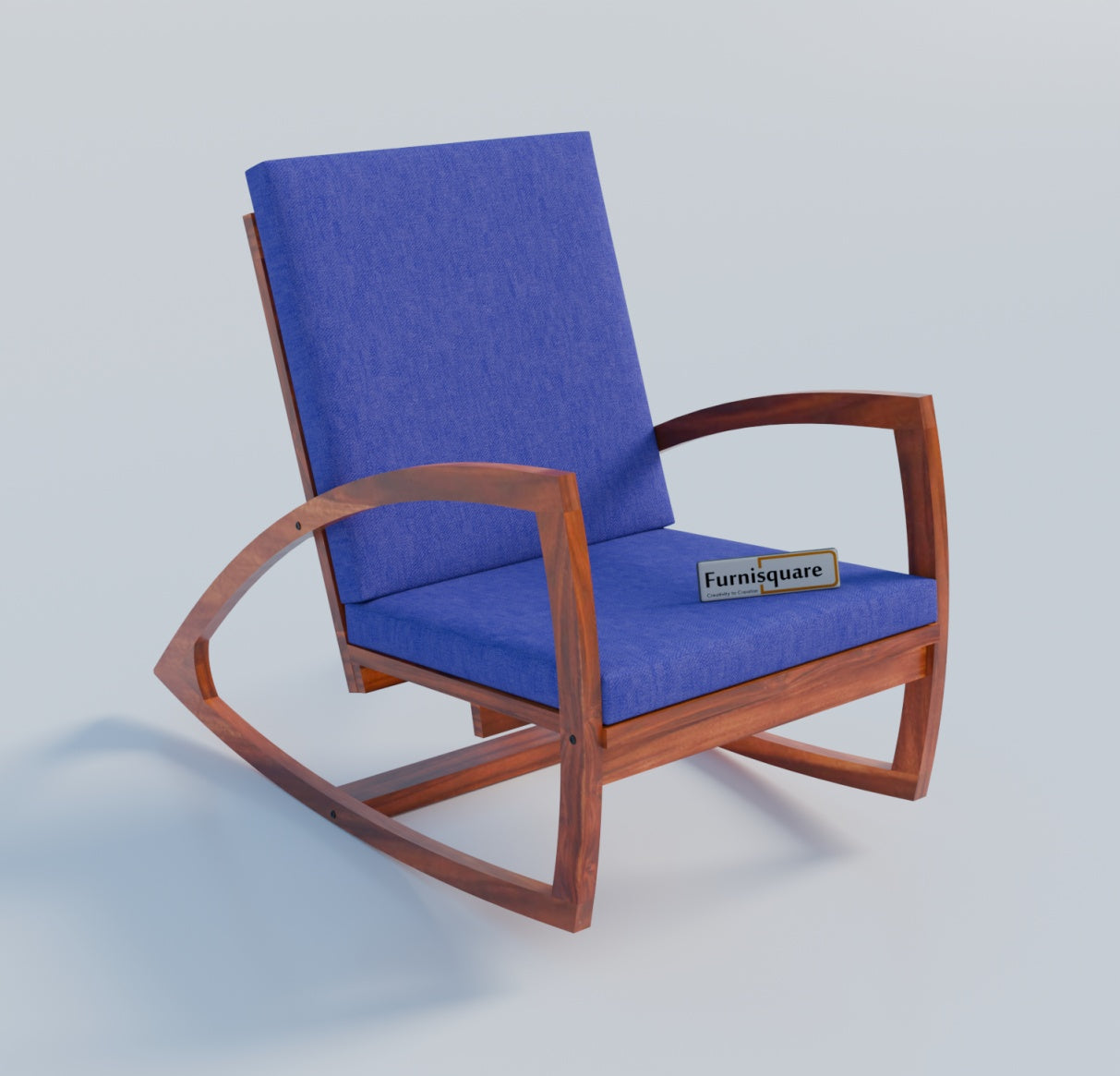 Solid Wood Rocking Arm Rest Chair for Living Room