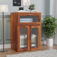 Wooden Storage Cabinet for Battery & Inverter Space