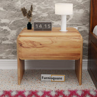 Solid Wood Bed Side Table with Drawers for Bedroom