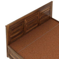 Solid Sheesham Wood King Size Bed with Hydraulic Storage