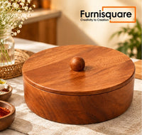 Solid Wood Roti Box for Kitchen Accessories