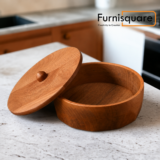 Solid Wood Roti Box for Kitchen Accessories