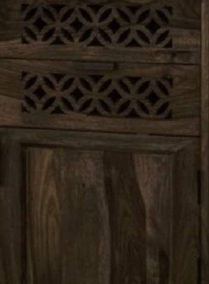 Wooden Study Table with Drawers Storage in Walnut Finish